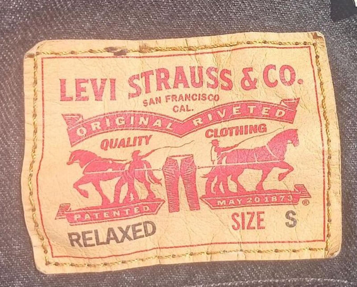 Levi's Men's Hooded Denim Trucker Jacket Small Black Grey Jams A8434 - P2P 19"