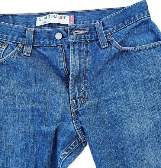 Levi’s 514 Straight Jeans W33 L30 – Blue Denim – couple of battle scars