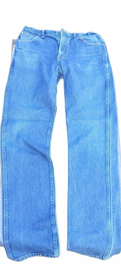 Wrangler Jeans W35 L38 – Men’s Western Bootcut Denim – 0047MW – Blue