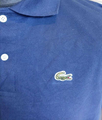 Lacoste Navy Blue Short Sleeve Polo Shirt - Size 6 Extra Large