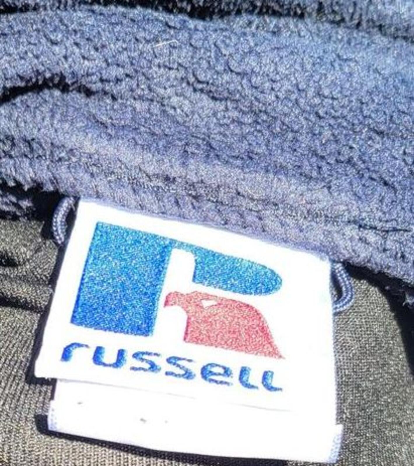 Russell Europe Mens Fleece Jacket Large L Navy Zip Up Raiffeisen Markt Workwear