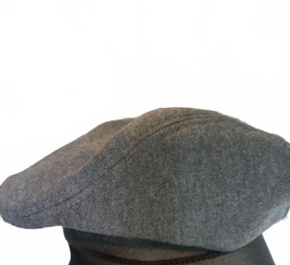 Charcoal Grey Flat Cap Newsboy Country Baker Boy Hat - Same Day Despatch