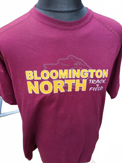 Adidas Bloomington North Track & Field Burgundy T-Shirt - XL