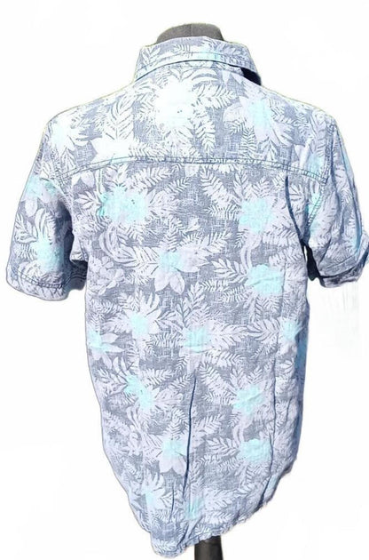 Weird Fish Men’s Short Sleeve Shirt Large – Tropical Floral – Preloved