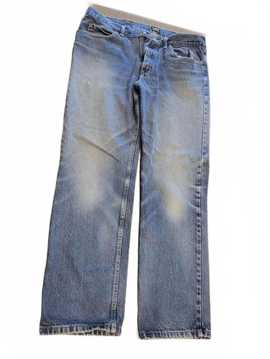 Lee Men's Regular Fit Straight Leg Heavyweight Denim Jeans W38 L32