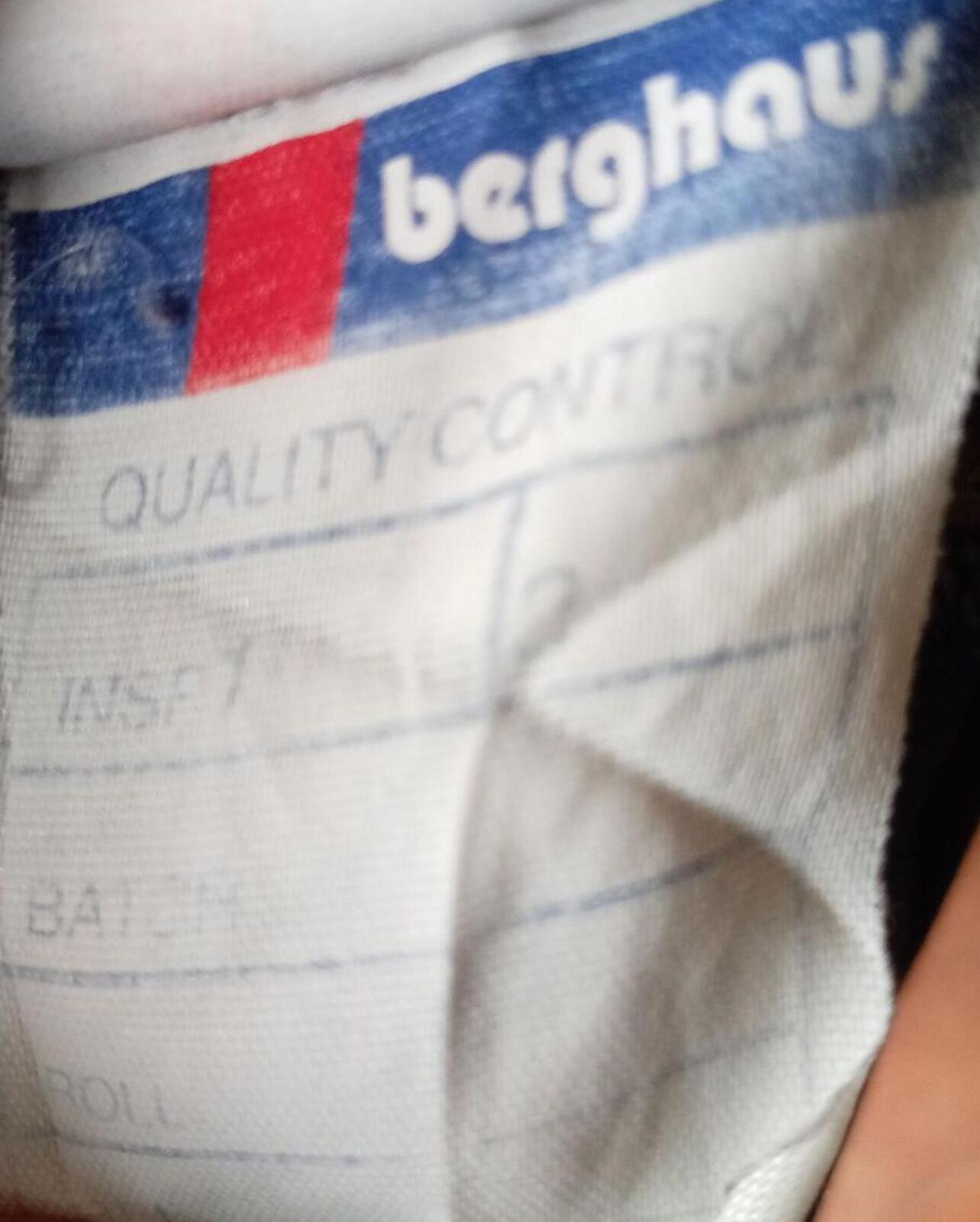 Vintage Berghaus Full Zip Fleece Made in Great Britain Navy Blue Men's L 23" P2P