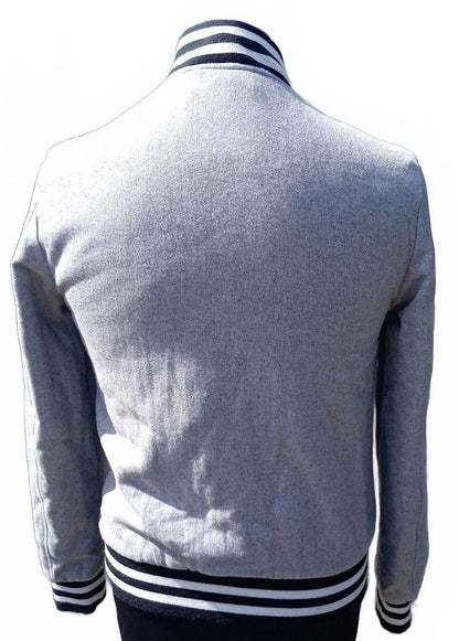 Superdry Boutique Bomber Jacket Small Light Grey Lightweight – NY/Paris Logo