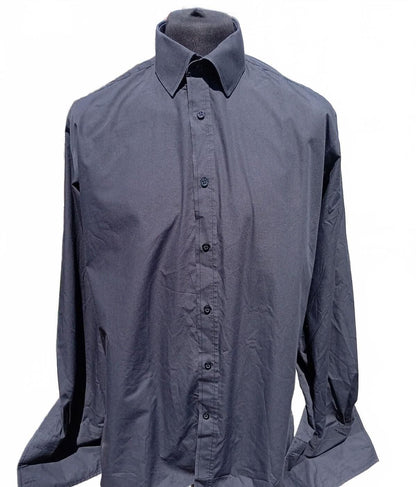 Moss Esq. Black Shirt – 17.5" Neck – Regular Fit – XXL – Worn Once