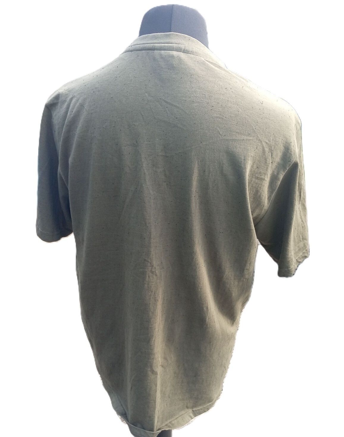 Ellesse Men's Olive Green Logo T-Shirt - Large 23"