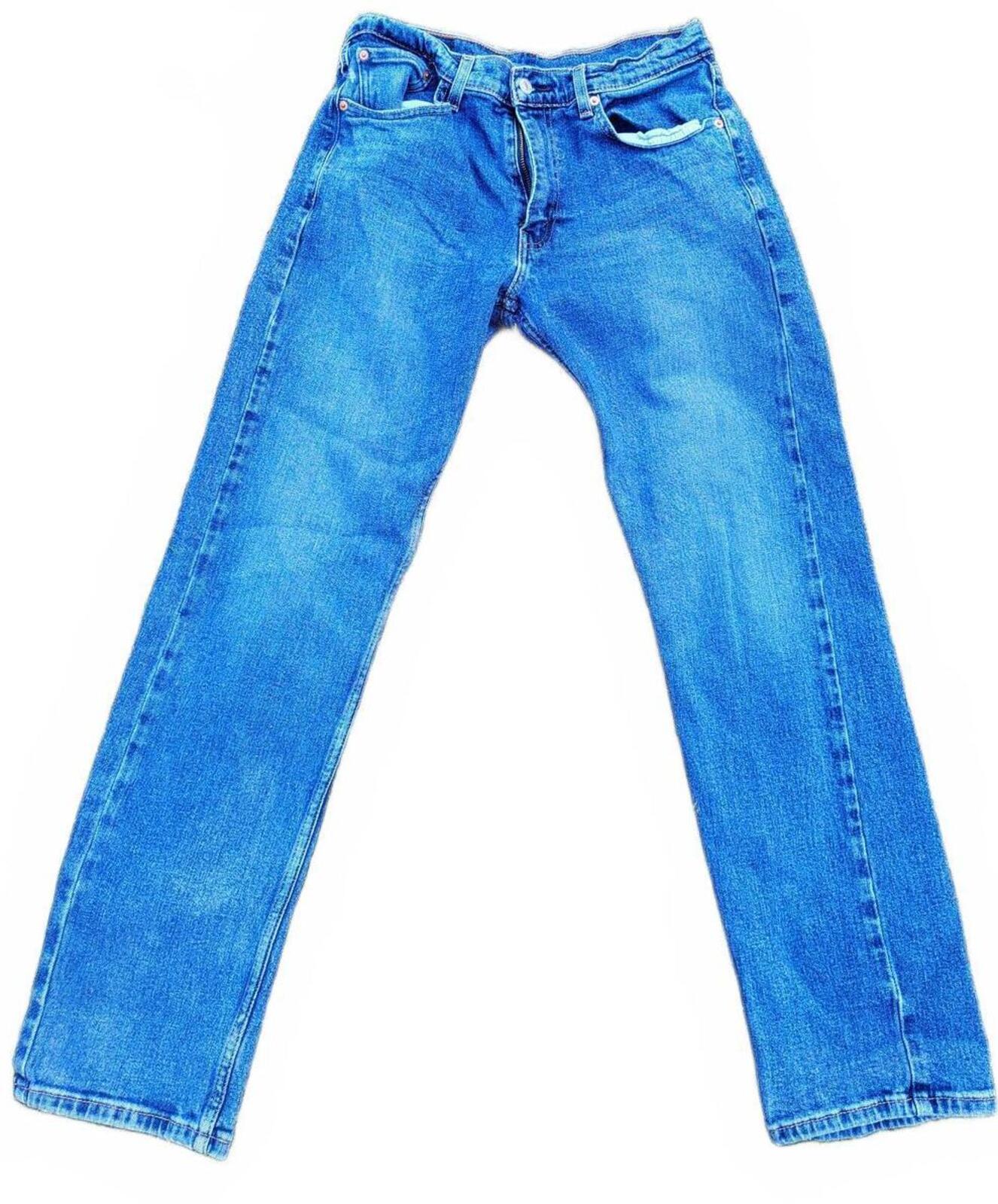 Levis 505 Regular Straight Men's Blue Jeans Size 32x32 Classic 5-Pocket
