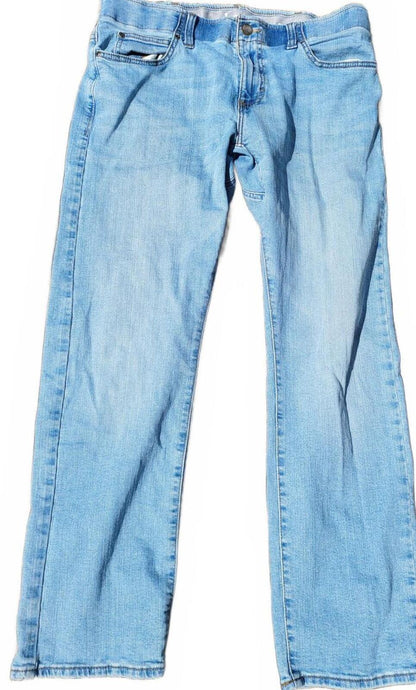 Lee Men's Regular Fit Straight Leg Jeans 34x30 Blue Denim Stretch WM2-20F