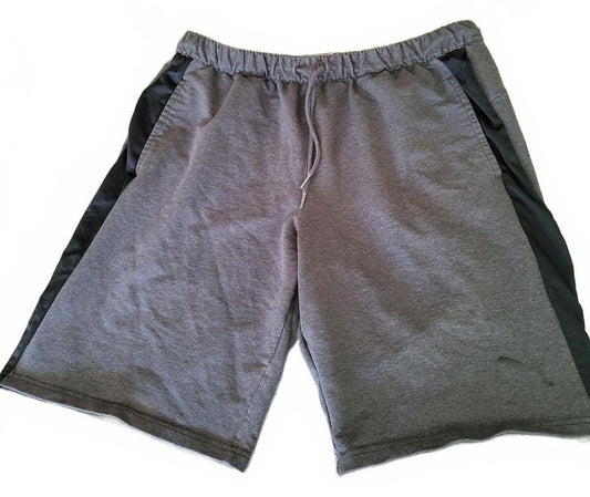 Puma Men's Grey and Black Athletic Shorts - XL