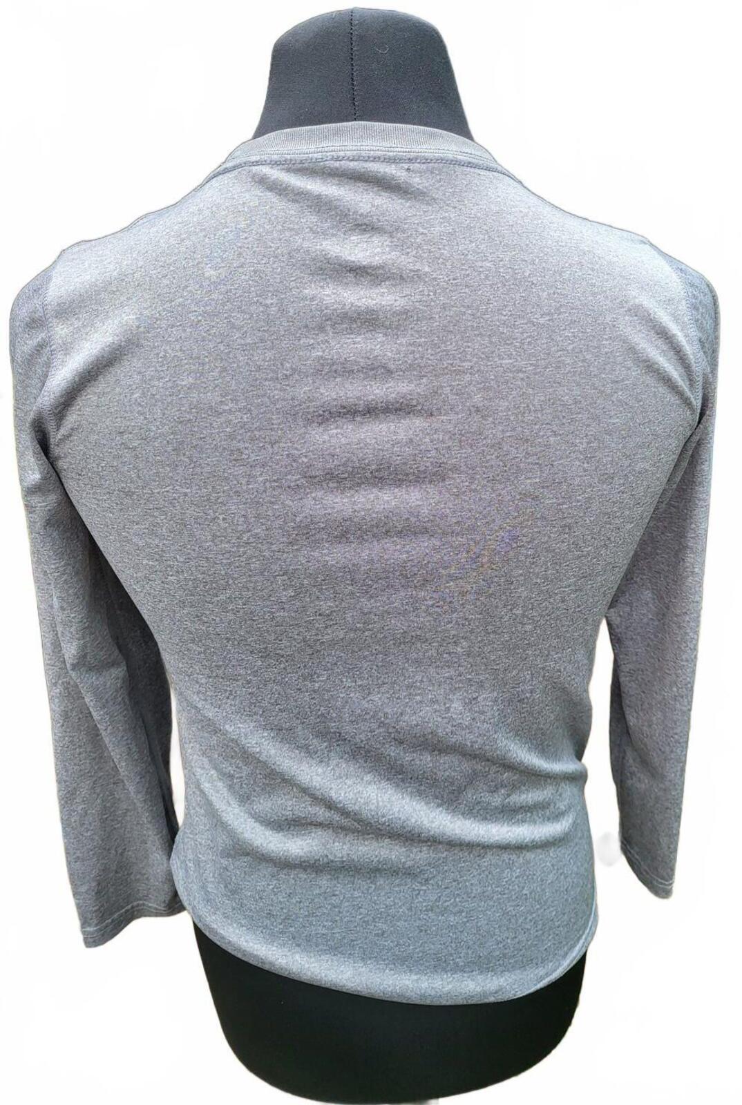 Nike Air Jordan Long Sleeve Grey Top Red Jumpman Logo - Size Large