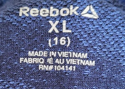 Reebok Blue Camouflage Short Sleeve Sports T-Shirt - XL