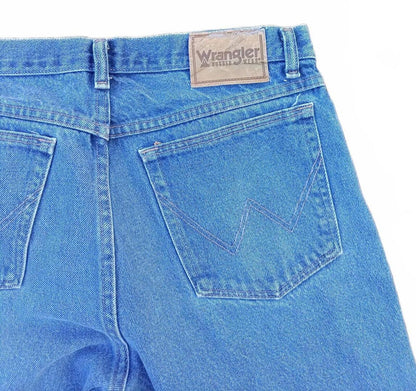 Wrangler Men’s Jeans W33 L32 – Blue Denim – 100% Cotton – Straight Fit