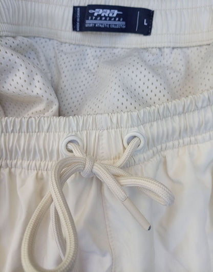 Pro Standard NBA LA Lakers Shorts White Premium Embroidered Mens Size Large