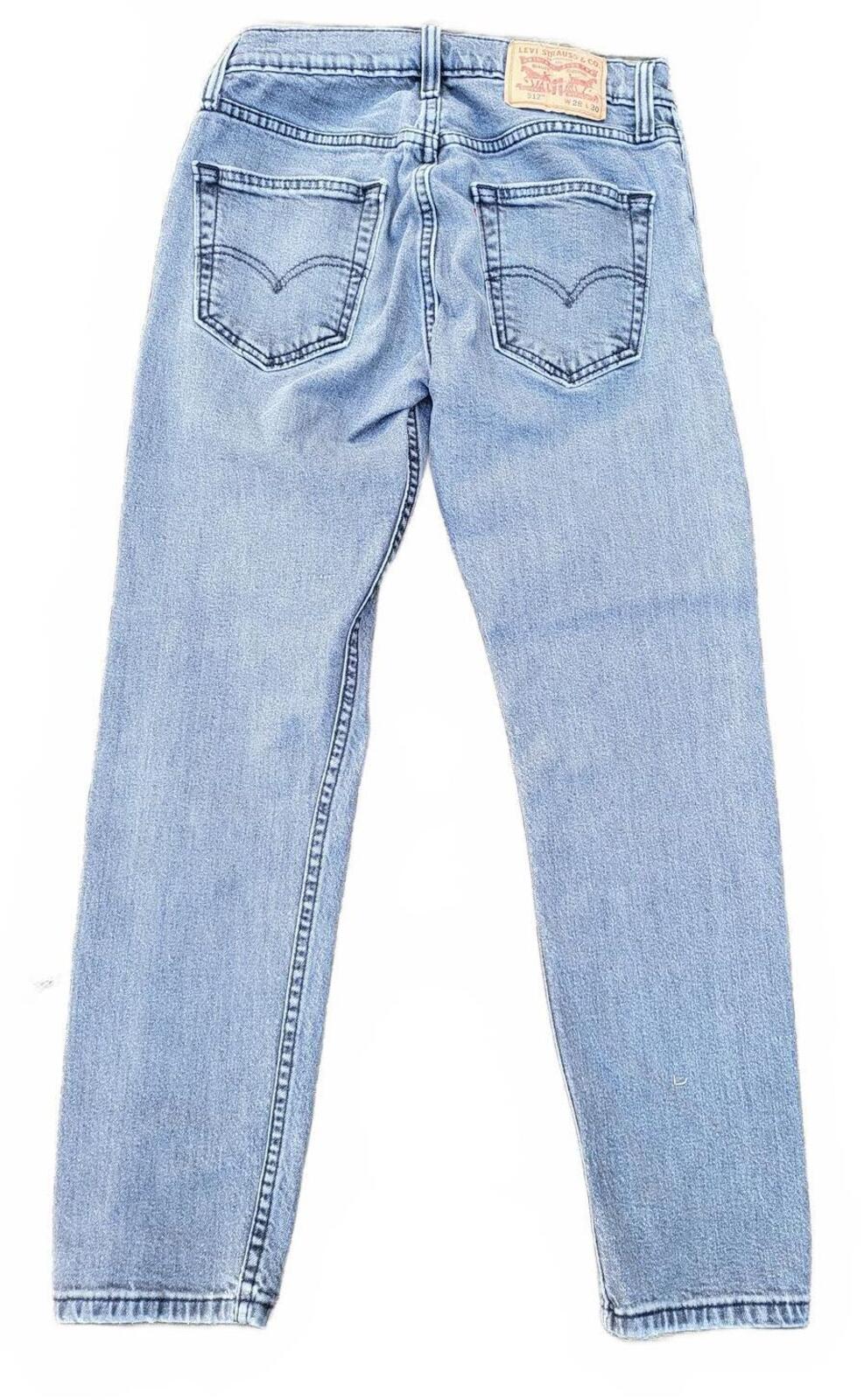Levi's 512 Men's Slim Tapered Jeans Light Blue Wash Stretch Denim W30 L32