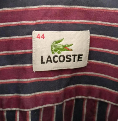 Vintage Lacoste Striped Long Sleeve Shirt Size 44