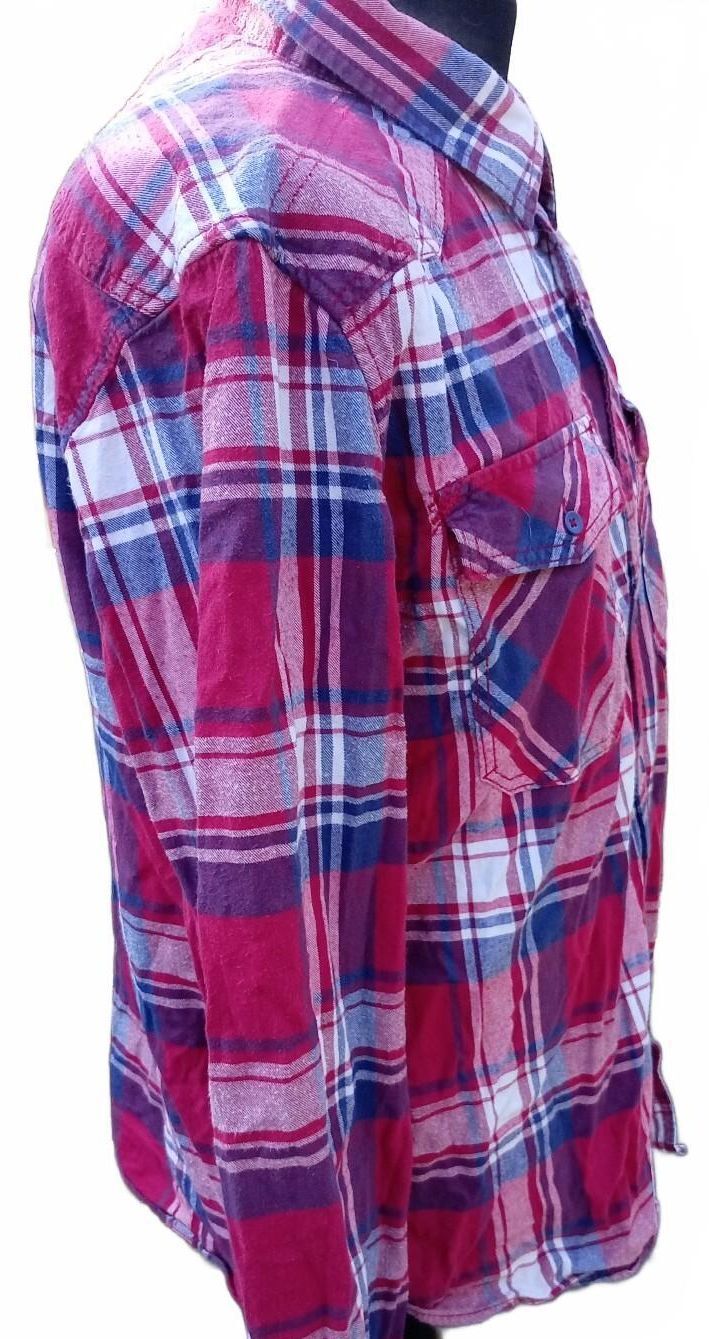 Brandit XL Shirt – Regular Fit – Red/Blue/White Check – Casual Workwear