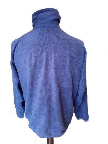 Vintage Berghaus Full Zip Fleece Made in Great Britain Navy Blue Men's L 23" P2P