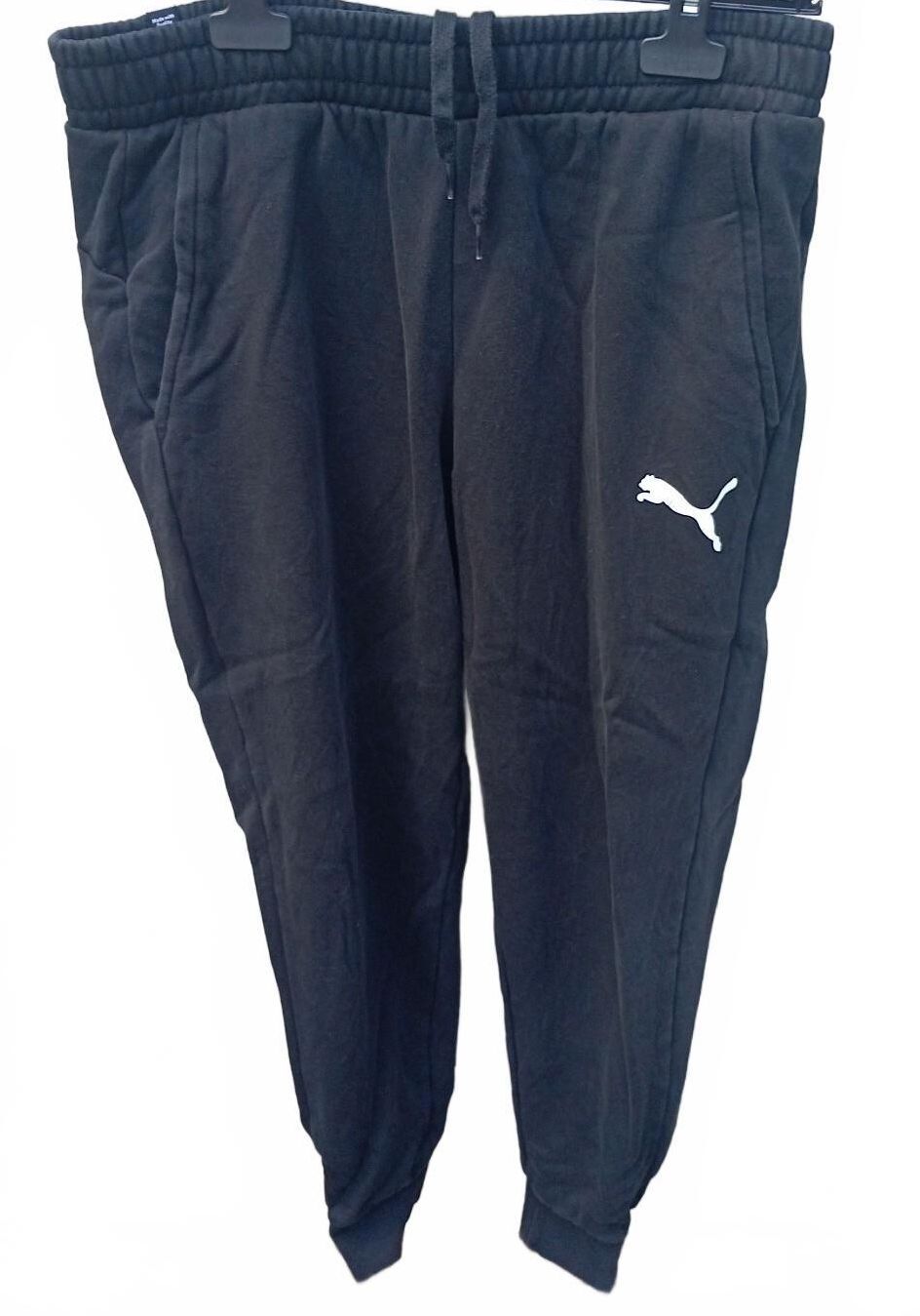 Puma Black Jogger Sweatpants with Logo - Large