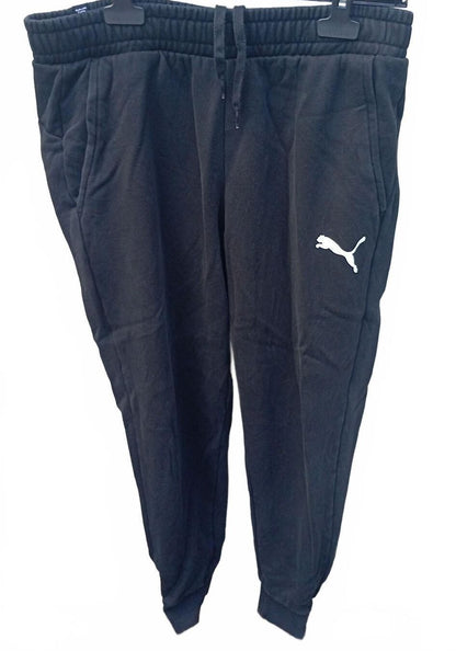 Puma Black Jogger Sweatpants with Logo - Large