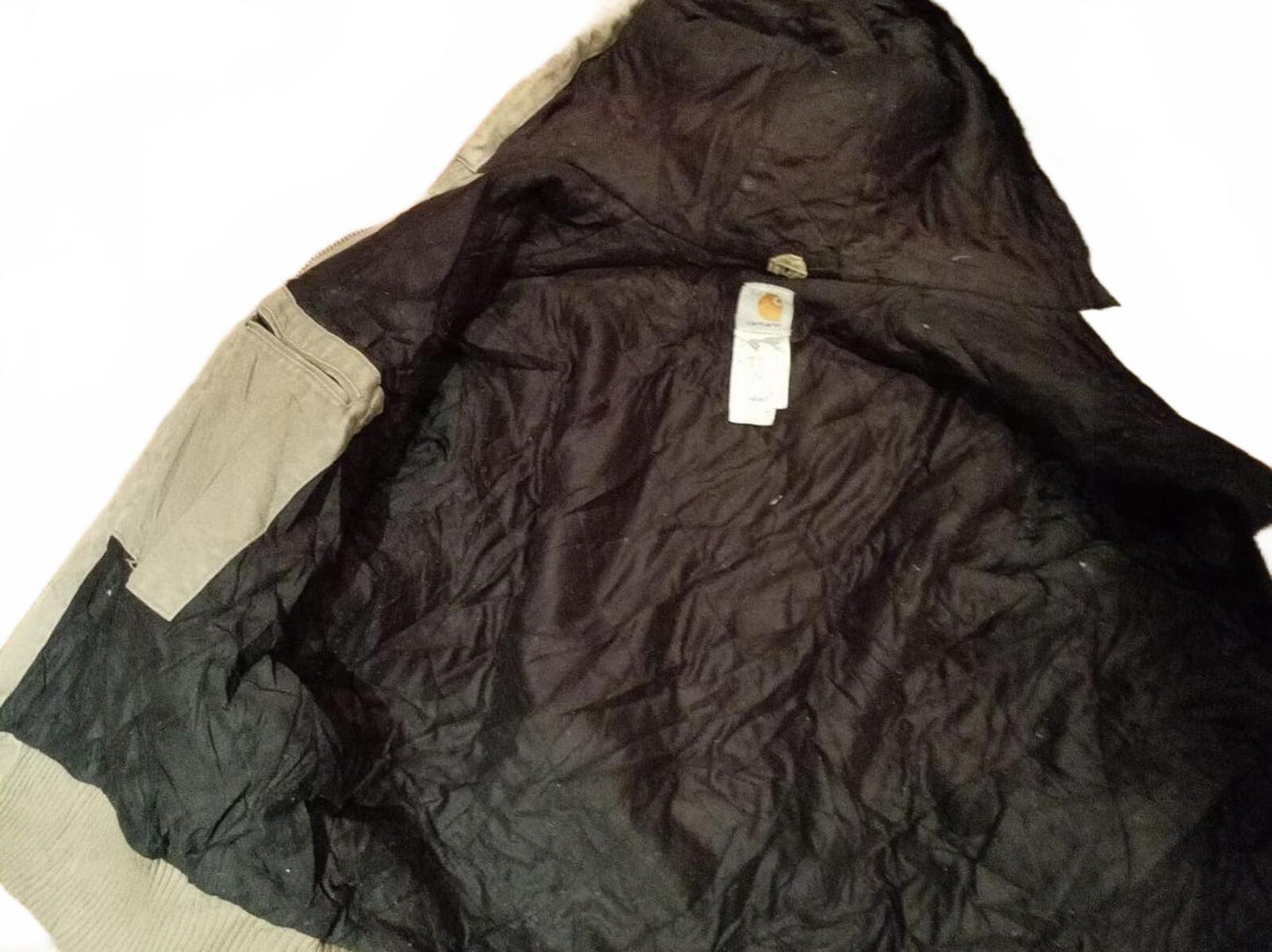 Vintage Carhartt Duck Canvas Hooded Jacket – Distress – Early 2000s - Size Large