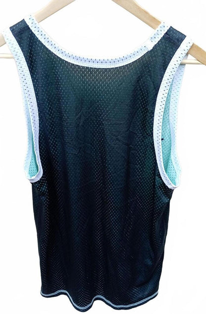 Vintage 90s Champion Reversible Vest - Teal/Black - Size Small (36" chest)