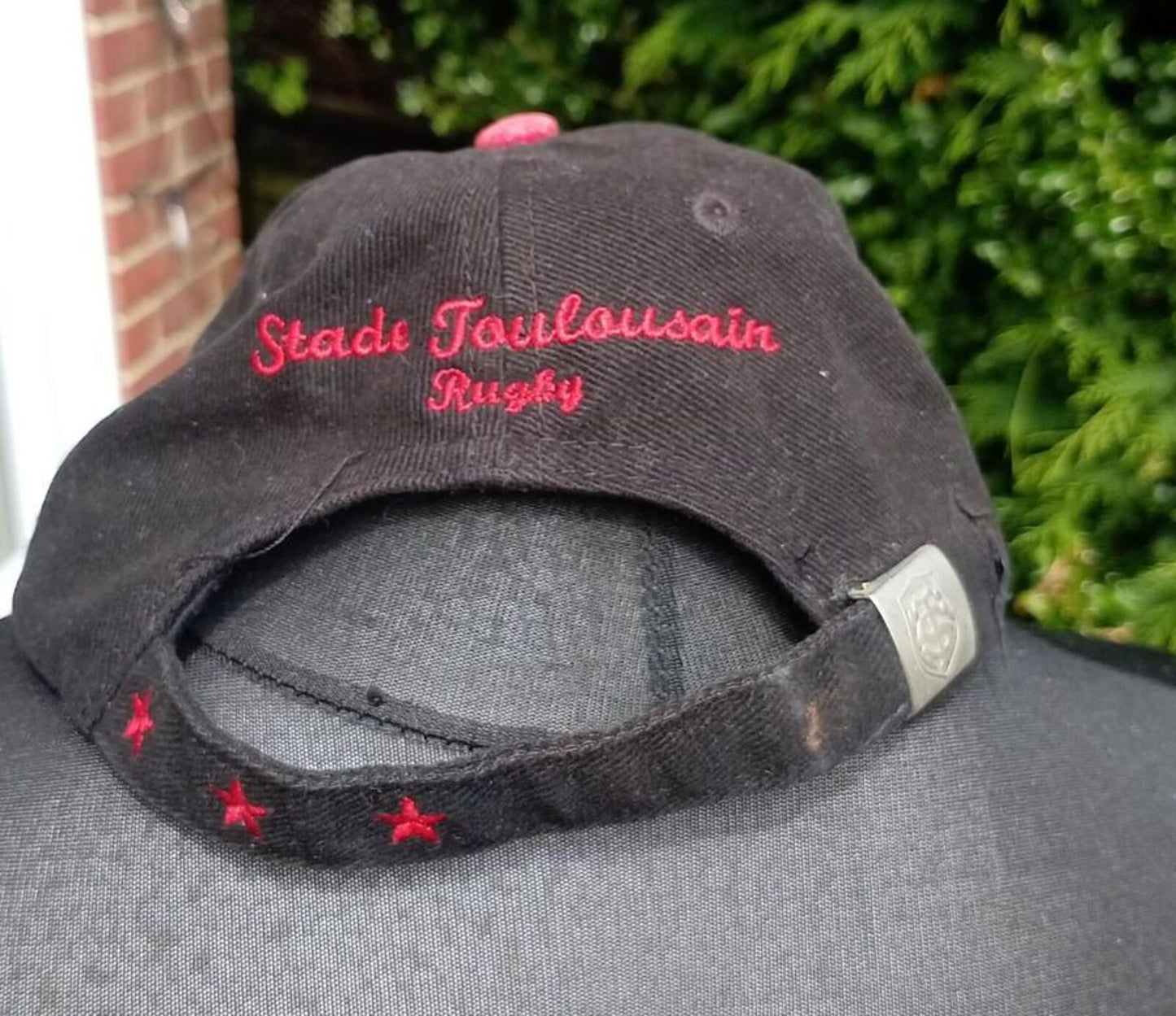Stade Toulousain Rugby Cap Black Red Adjustable Baseball Hat