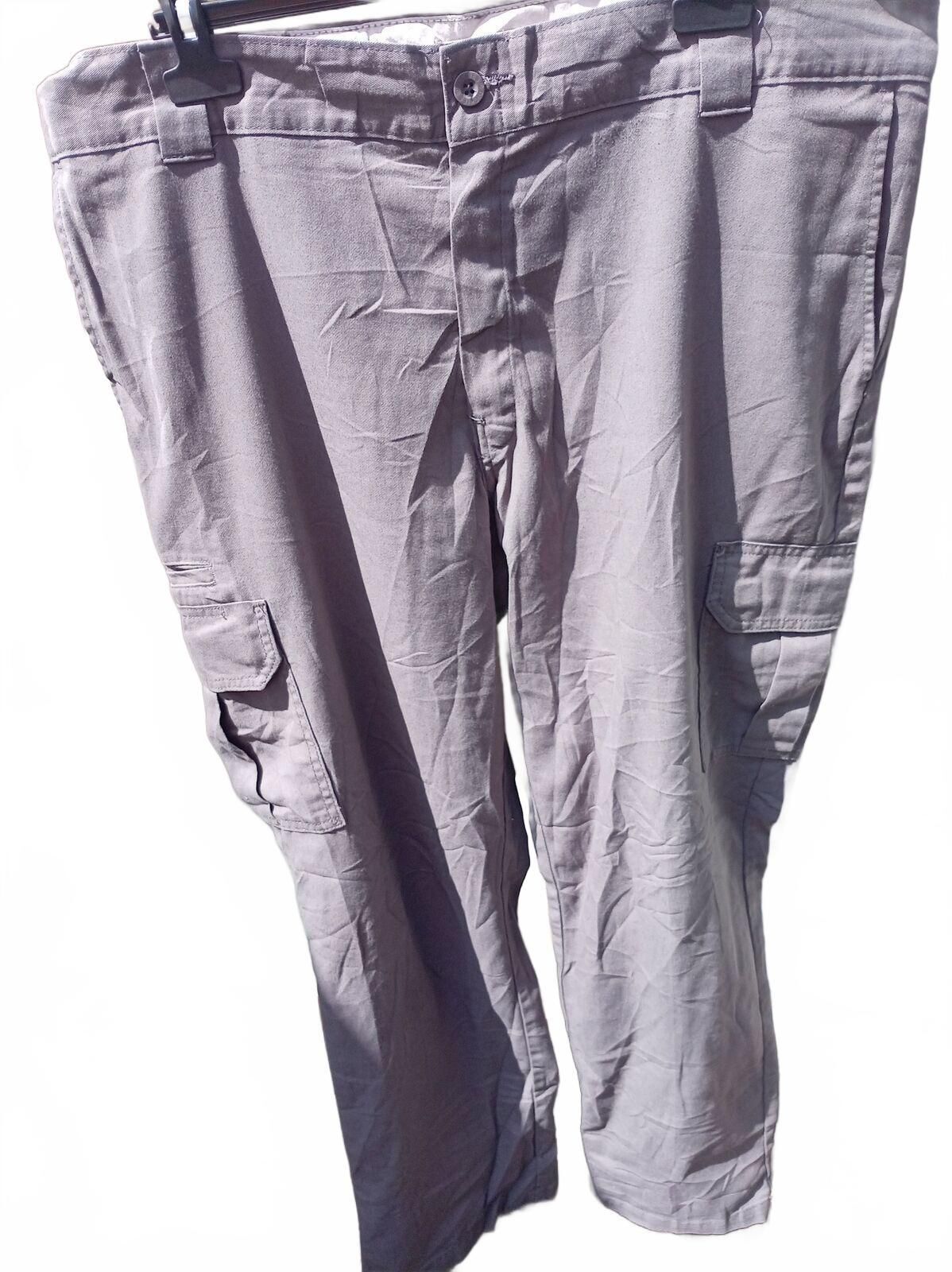 Dickies FLEX Cargo Pants 40x32 Charcoal Grey Regular Fit Stretch Combat Trousers