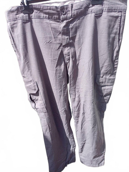 Dickies FLEX Cargo Pants 40x32 Charcoal Grey Regular Fit Stretch Combat Trousers