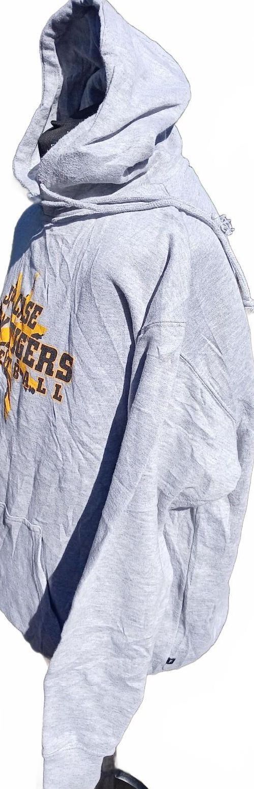 JP Case Lady Tigers Basketball Grey Hoodie Sweatshirt - XL 24" P2P