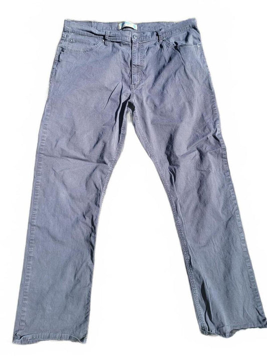 WRANGLER Mens Grey Jeans W40 L32 Stretch Denim Comfort Flex Straight Leg
