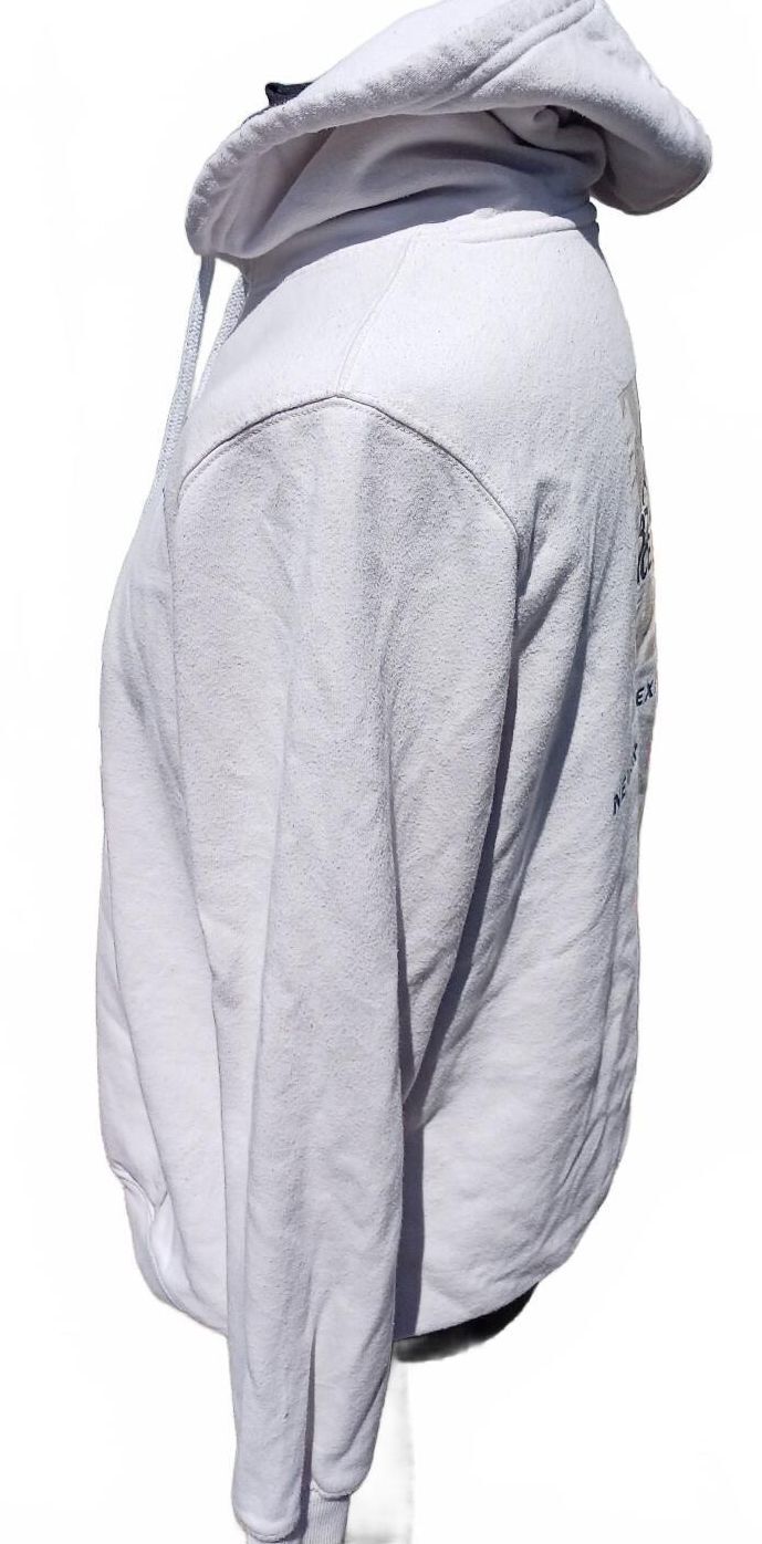 The North Face Hoodie – Large – 23" P2P – White/Grey – Soft Cotton – VGC