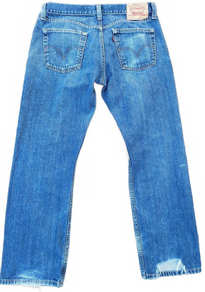 Levi’s 514 Straight Jeans W33 L30 – Blue Denim – couple of battle scars