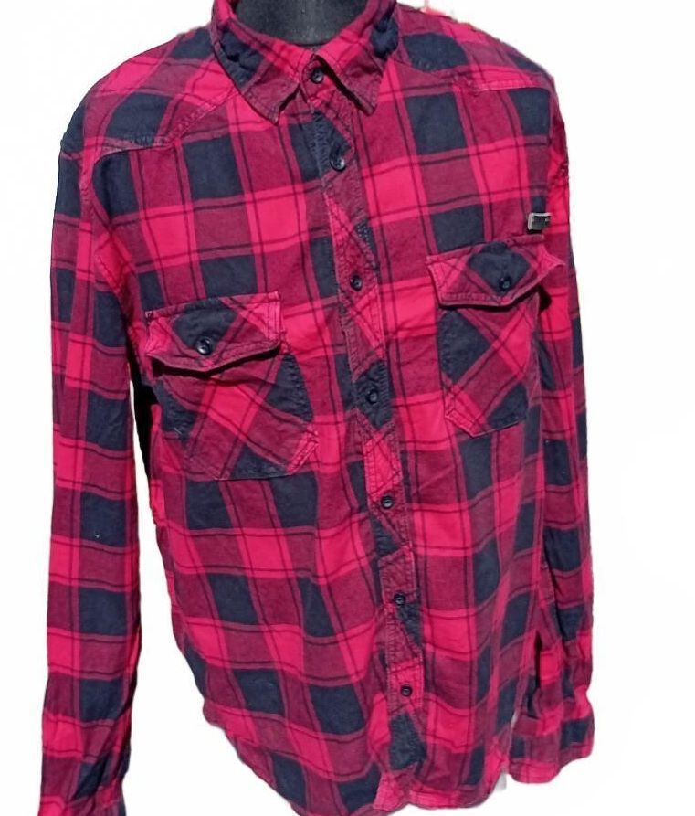 Brandit XL Shirt – Regular Fit – Red/Black Check – Casual Workwear