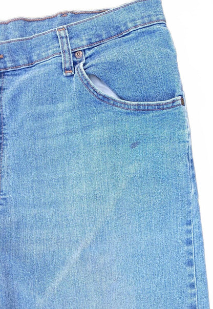 Wrangler Men's Workwear Jeans Regular Fit Light Wash Skater DIY Denim W40 L30