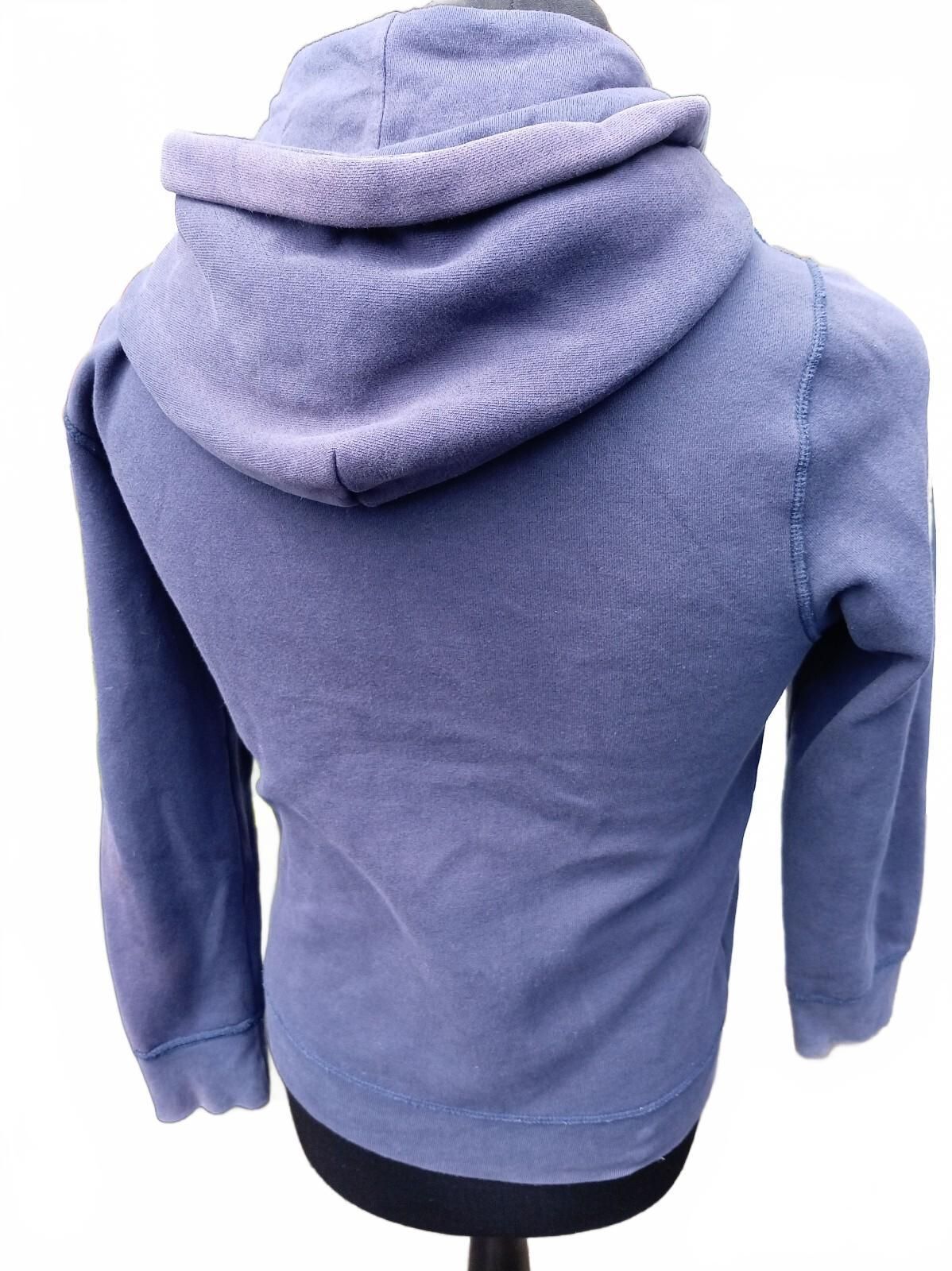 Tommy Hilfiger Navy Blue Zip-Up Hoodie Large 12-14 20" p2p