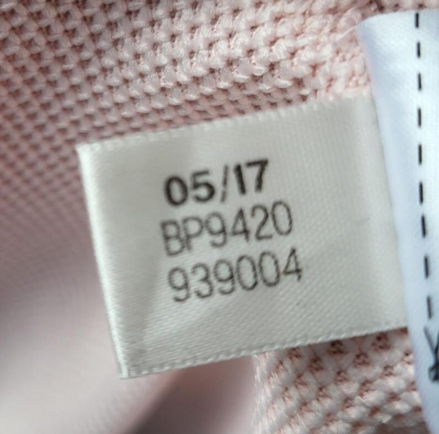 Adidas Originals Pastel Pink Trefoil Pique Tee Dress - Size 10