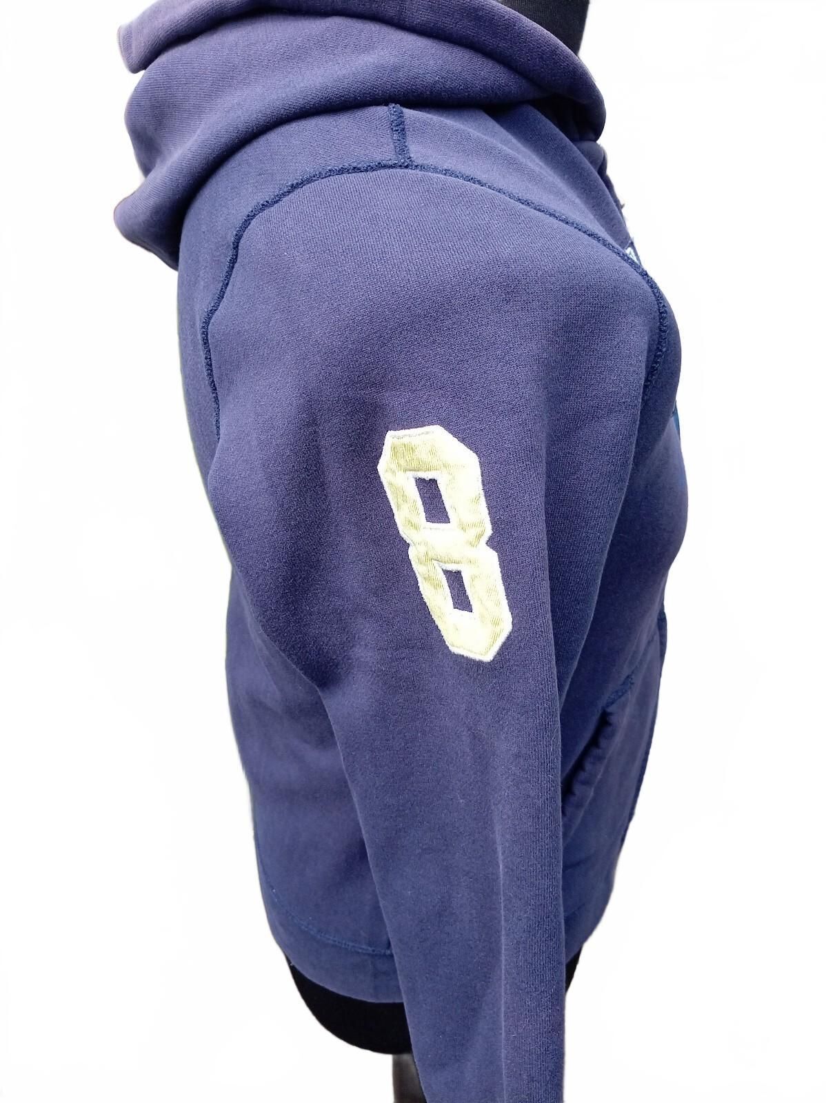 Tommy Hilfiger Navy Blue Zip-Up Hoodie Large 12-14 20" p2p
