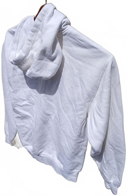 White Michigan Hoodie Sweatshirt with Front Pocket - XS - 19" P2P