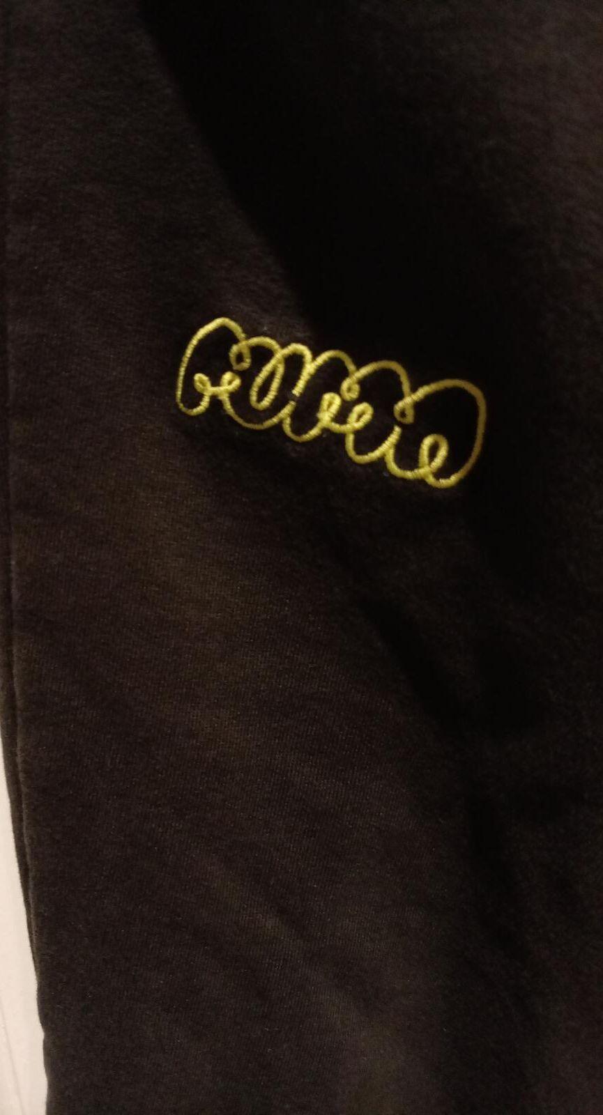 Puma Black Jogger Pants with Yellow Logo - Aged 13 to 14