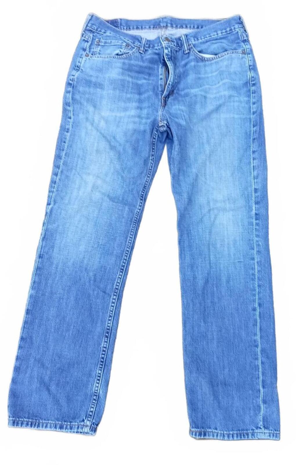 Title: Levi's 514 Men's Straight Fit Jeans Blue Denim Size W34 L30 Medium Wash