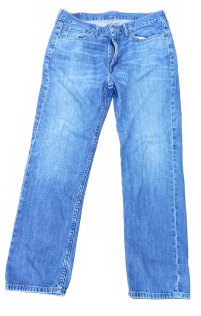 Title: Levi's 514 Men's Straight Fit Jeans Blue Denim Size W34 L30 Medium Wash