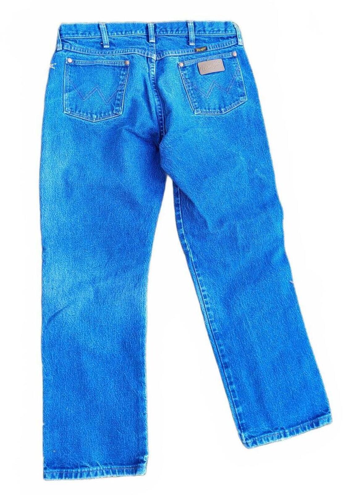 Wrangler USA Made Jeans 36x30 – 100% Cotton – Classic Blue Denim – Straight Fit