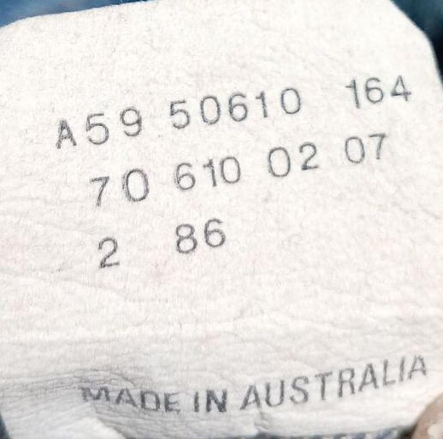 Vintage 80s Levi's 70610 0207 Denim Trucker Jacket Large Made In Australia 1986
