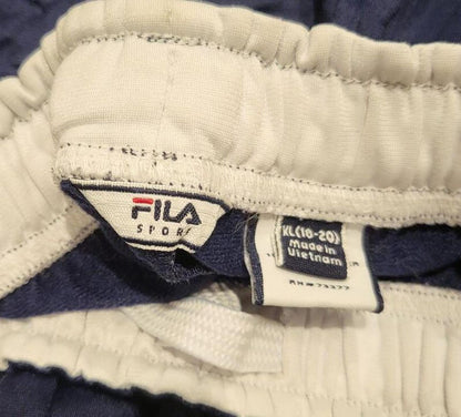 FILA SPORT Joggers Men’s XL – Navy – Fleece – Cuffed – Drawstring Waist