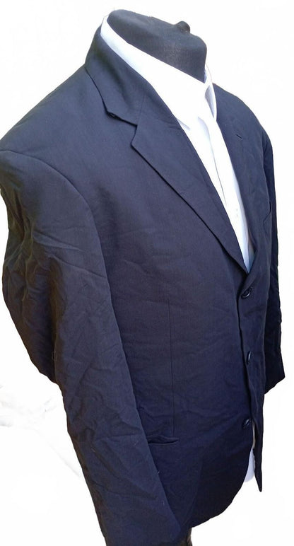Vintage 90s Hugo Boss Made in USA Black Single Breasted Blazer Jacket UK 42R