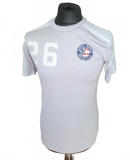 Adidas Sussex Warren Soccer Club Jersey Tee #26 - Grey - Small