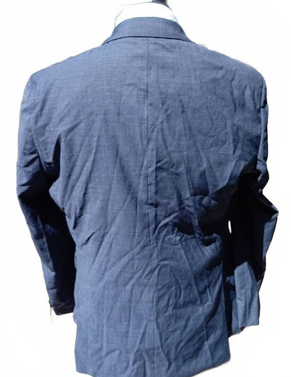 Hugo Boss Men's Suit Jacket Blue Textured UK 44R EU 54 Regular Fit